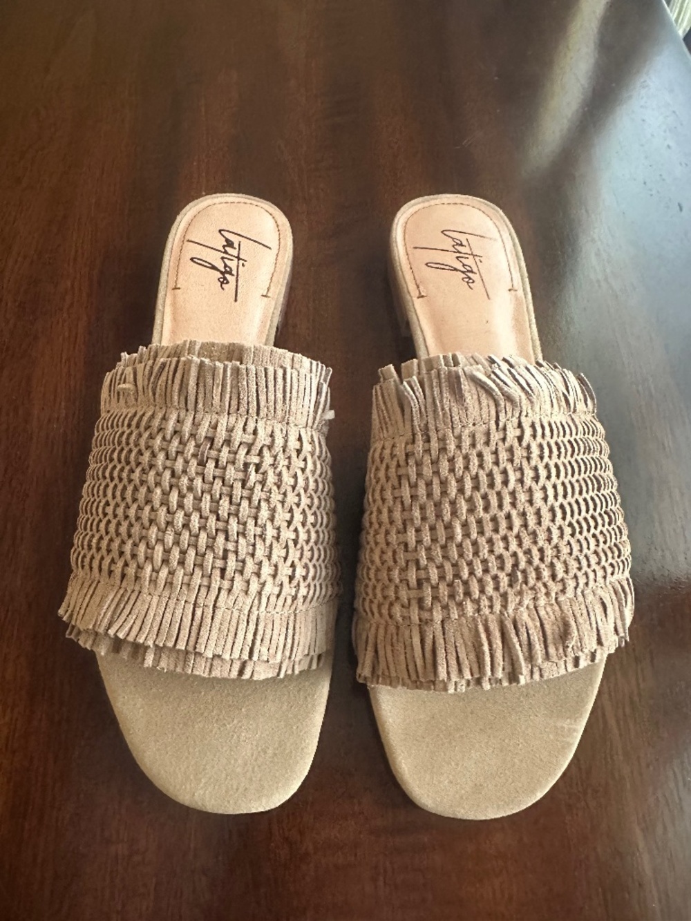 Latigo Sophie Flax Tan Sandals Women's Size 8.5M